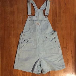 Vintage Blue Levi’s Overall Shorts Size Medium